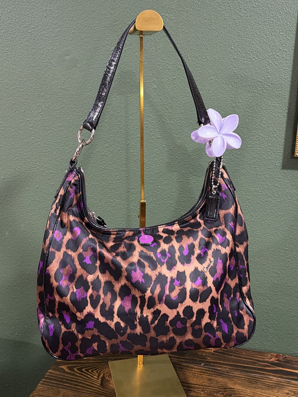 Coach Poppy Ocelot Hobo